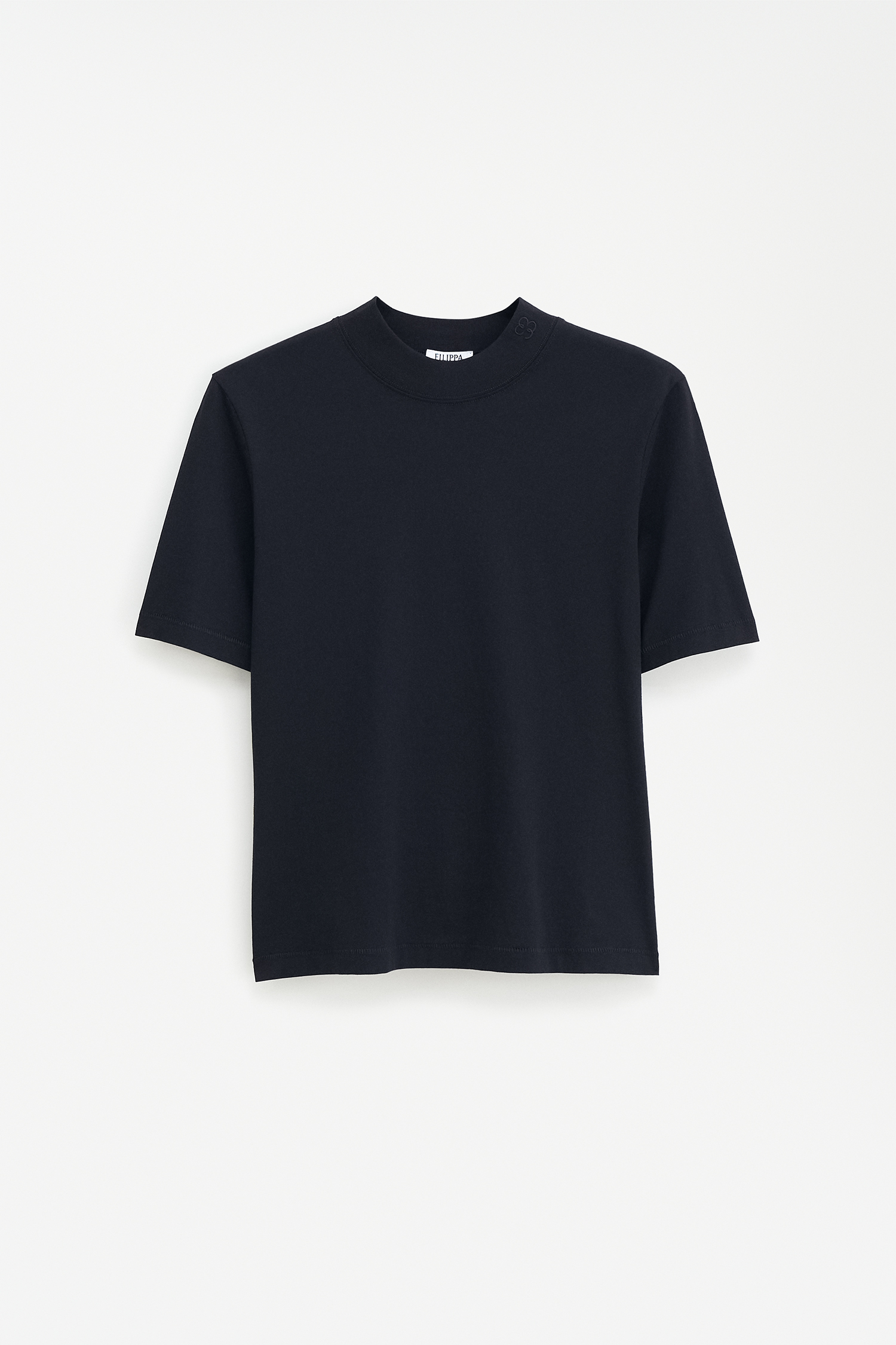 Shop Filippa K Mock Neck Tee In Black